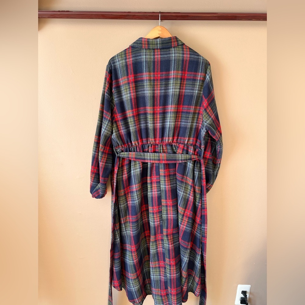 BloomChic Multicolor Plaid Long Sleeve Flannel Dress - Picture 2 of 9